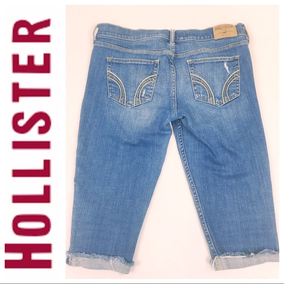 Hollister Distressed Capri Jeans Size 28 - Picture 3 of 4
